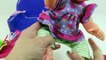 Baby Doll Poops and Pees in Baby Alive Diaper Change Drinks and Wets Baby Feeding Video