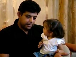 Cute baby and funny baby With Dad