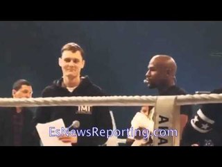Floyd Mayweather OPEN TRAINING Breaks Guinness RECORD 7k fans EsNews Boxing