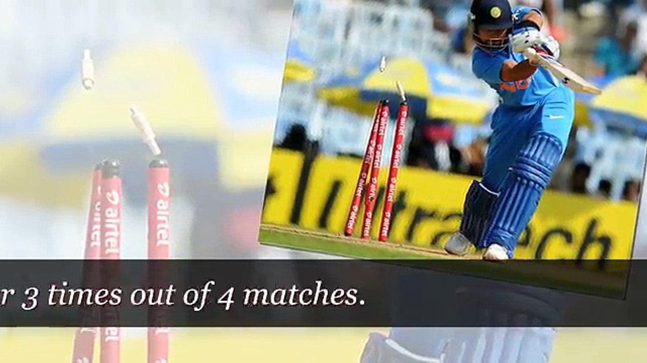 Junaid khan Dismissed 3 times to virat kohli in 4 matches