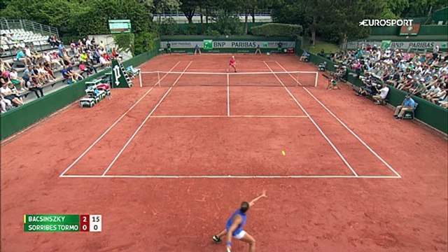 Roland Garros: Timea Bacsinszky - Sara Sorribes-Tormo (Özet)