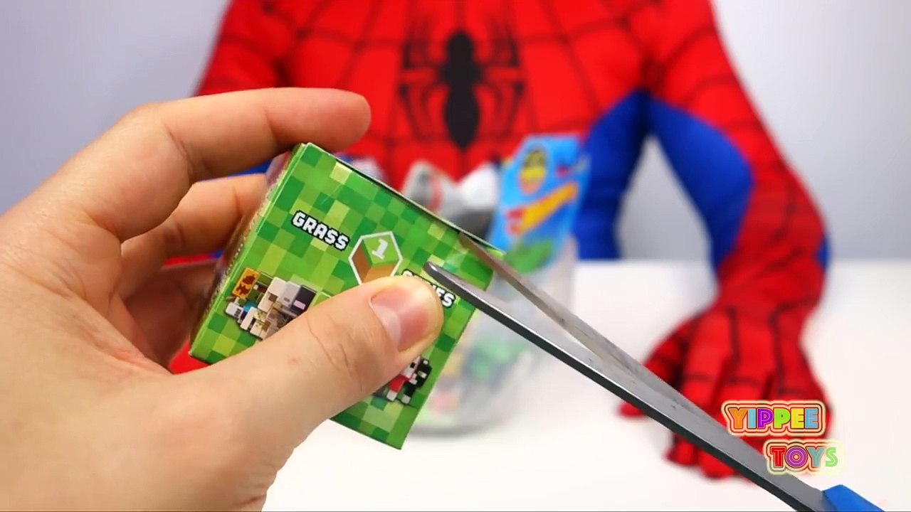 [Play-doh] Spiderman Giant Egg Surprise Spiderman in Real Life Play Doh Egg Lego Minecraft Hulk Jurassic World