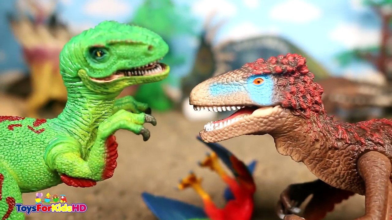Dinosaurios para niños Utahraptor v_s Velociraptor Schleich Dinosaurs _ Dinosaurios de Juguete