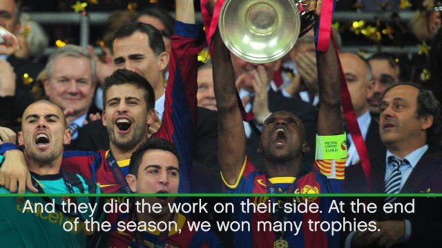Abidal recalls fight with cancer at Barcelona