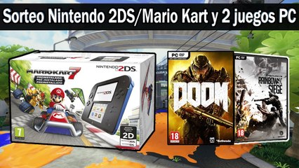 Sorteo Nintendo 2DS con Mario Kart | Más dos juegos de PC | Cumplo un año en el canal