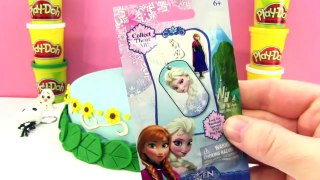 HUGE Disney Frozen Fever Play Doh Cake   Surprise Toys Fash’ems, Mystery Minis, Chocolate Eggs