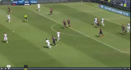 Gabriel Paletta Red Card - Cagliari vs AC Milan 1-1 28.05.2017 (HD)
