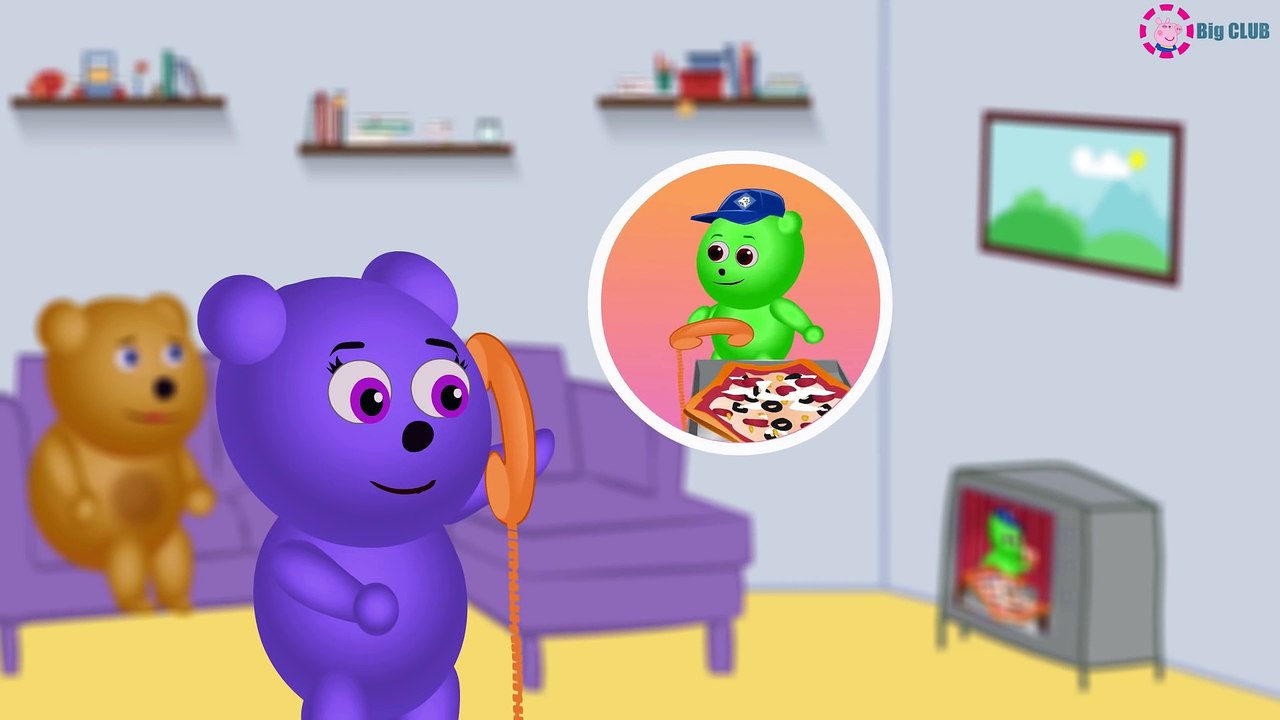 Mega Gummy Bear Arrested BY Police   Finger family nursery rhymes for childre   Gummy Bear ice Cream