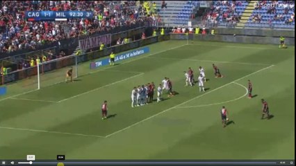 Pisacane Goal  - Cagliari vs AC Milan 2-1 28.05.2017 (HD)