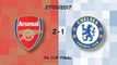 Arsenal 2-1 Chelsea in words and numbers
