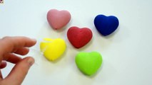 Learn Colors Surprise Nail Art Heart Nails Colorful Many Hearts Teach Kids Children Baby