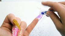 Learn Colors Surprise Nail Arts Glitter Nail Tip 10 Colours Teach Kids Children Video