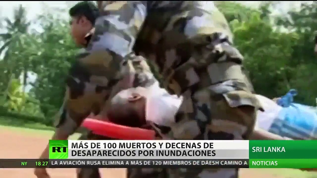 Las inundaciones en Sri Lanka dejan más de 100 muertos y un centenar de desaparecidos
