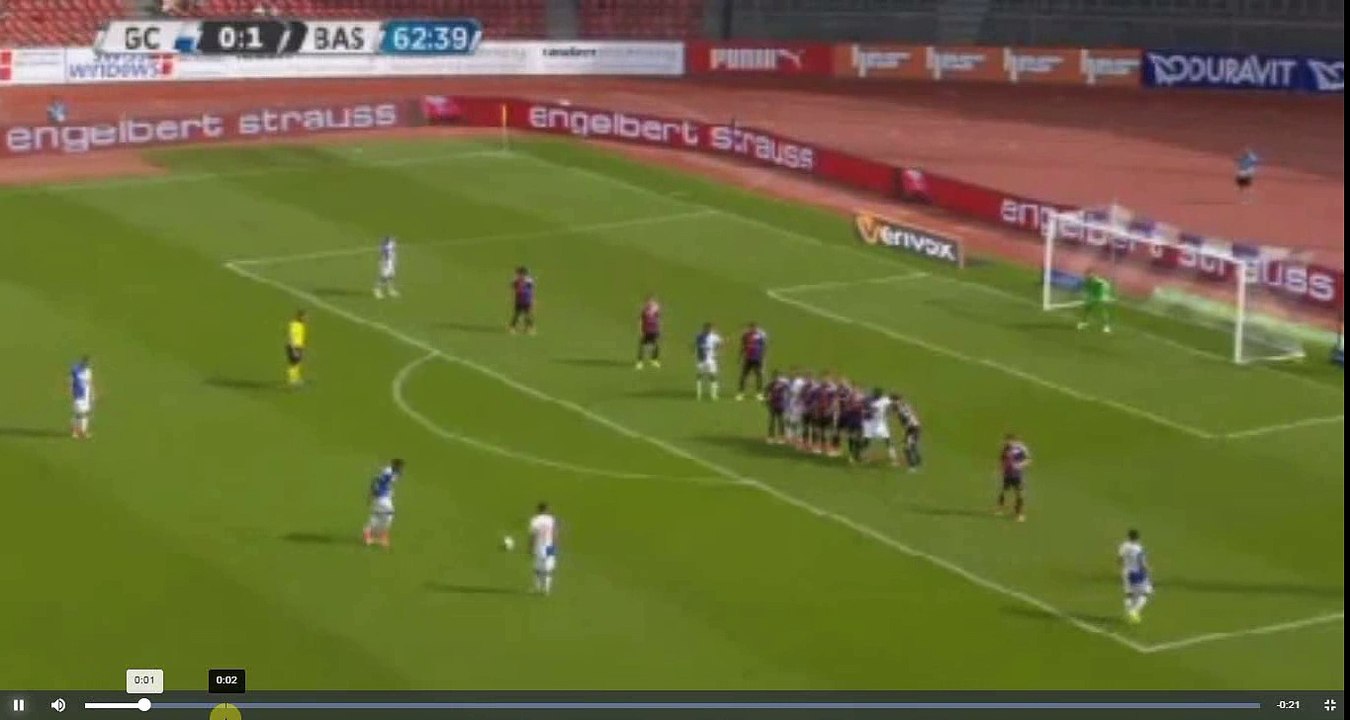 Caio Amazing Goal - Grasshopper Club Zurich vs FC Basel 1-1 28.05.2017 (HD)