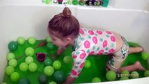 Slime Baff Bath Fun & Learn The Color Green _ SISreviews P
