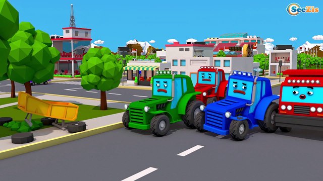 Süper Traktör - RÖMORK peşinde! YENİ Koleksiyonu - Çizgi film 2017