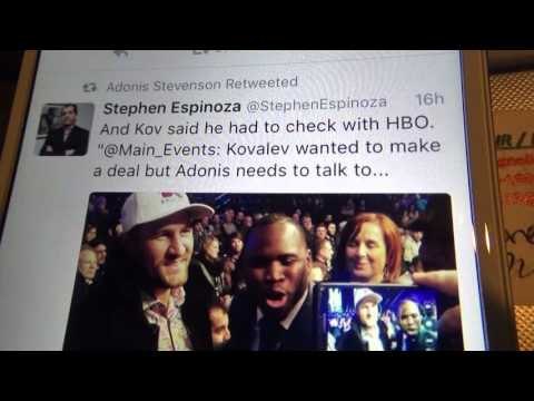 KOVALEV RIPS STEVNSON AFTER ADONIS SAYS KOVALEV IS SCARED OF HIM EsNews Boxing