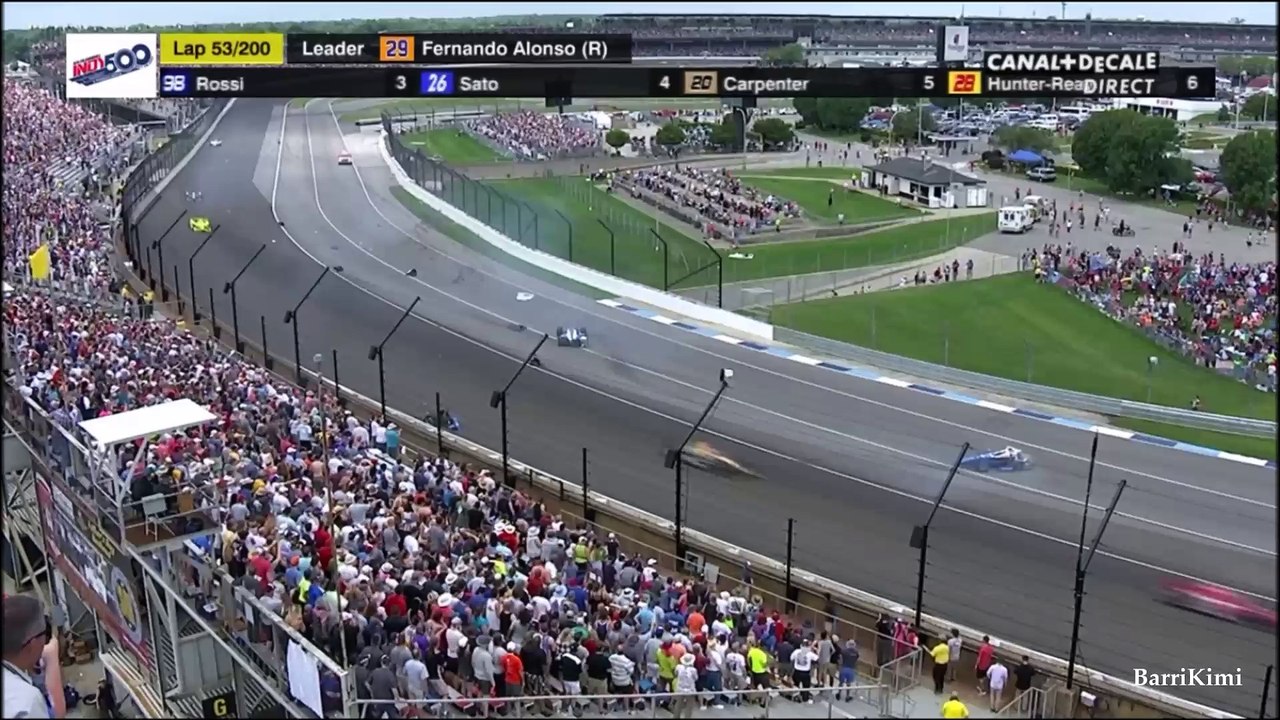 Indianapolis 500 2017 Scott Dixon Huge Crash