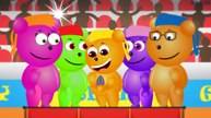 Mega Gummy Bear Babies Compilation Colors for Kids Finger Family Song Nursery Rhymes