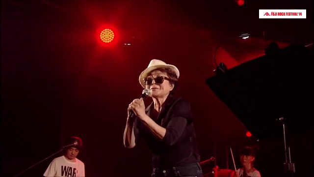 Yoko Ono Walking On Thin Ice Fuji Rock Festival Japan 2014