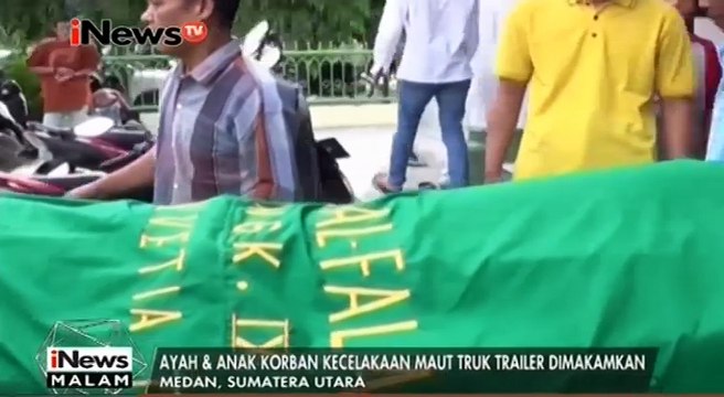 Korban Kecelakaan Maut Truk Trailer di Medan Dimakamkan