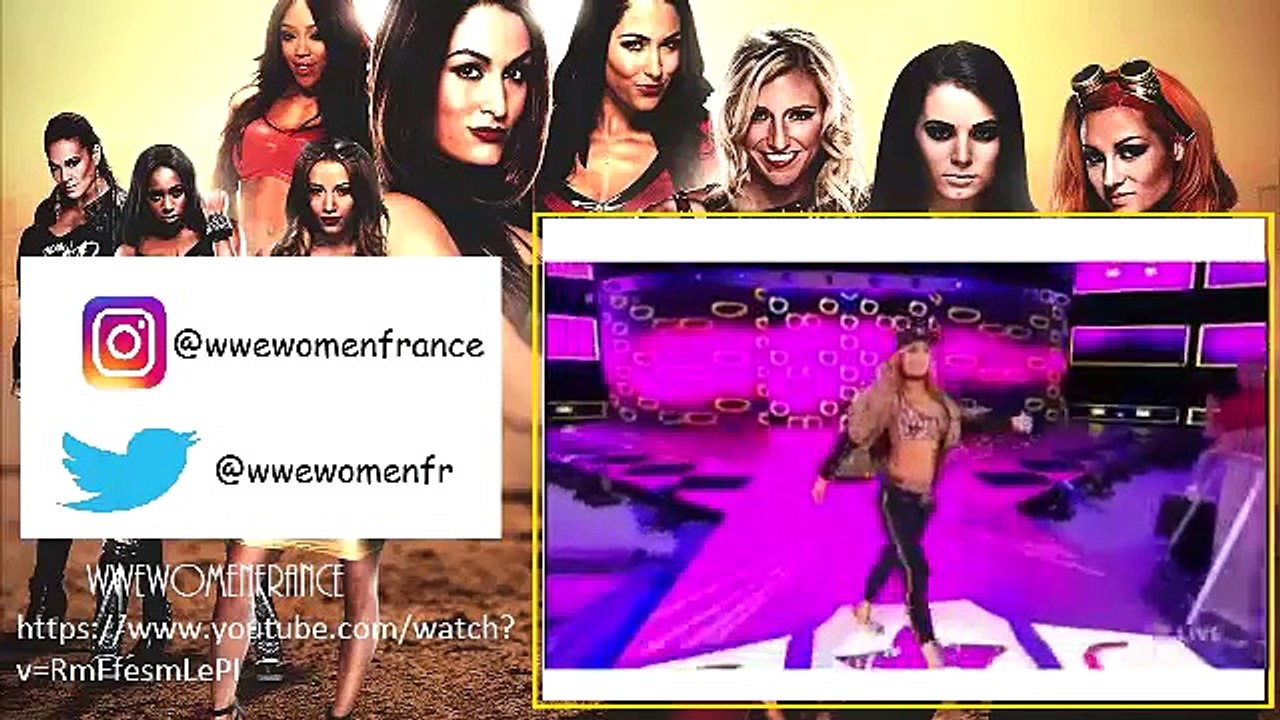 Nikki Bella, Naomi & Becky Lynch vs Alexa Bliss, Carmella & Natalya Sept 6.2016 SmackDown Live