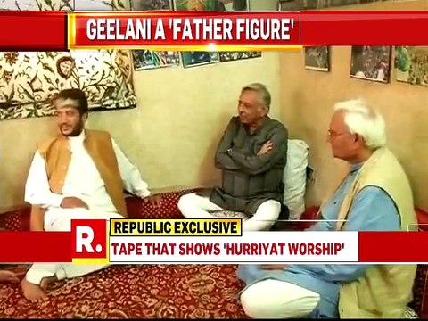 Congress leader Mani Shankar Aiyar meeting Syed Ali Shah Geelani at his Hyderpora residence