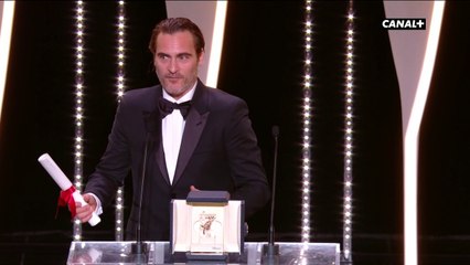 Joaquin Phoenix (Prix d'interprétation masculine) "Je suis sans voix" - Festival de Cannes 2017