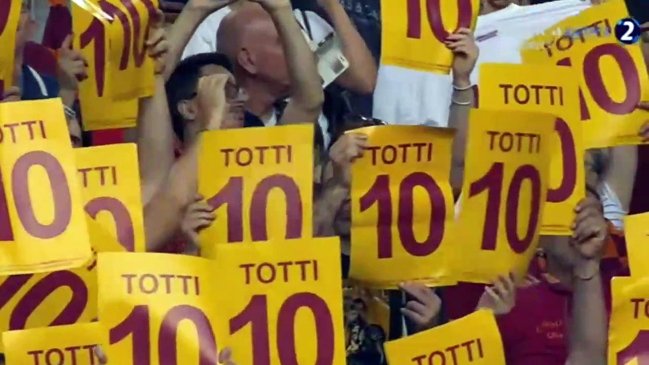 Francesco Totti after his last game for AS Roma vs Genoa 28-05-2017