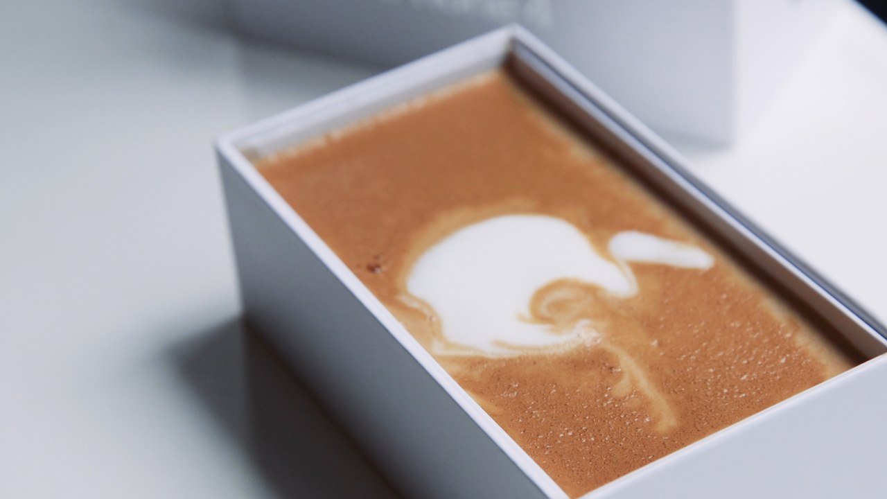 Behold, the iPhone latte
