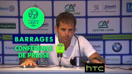 Conférence de presse US Orléans - Paris FC (1-0) : (USO) NICOLLE  - Didier OLLE (PFC) / 2016-17