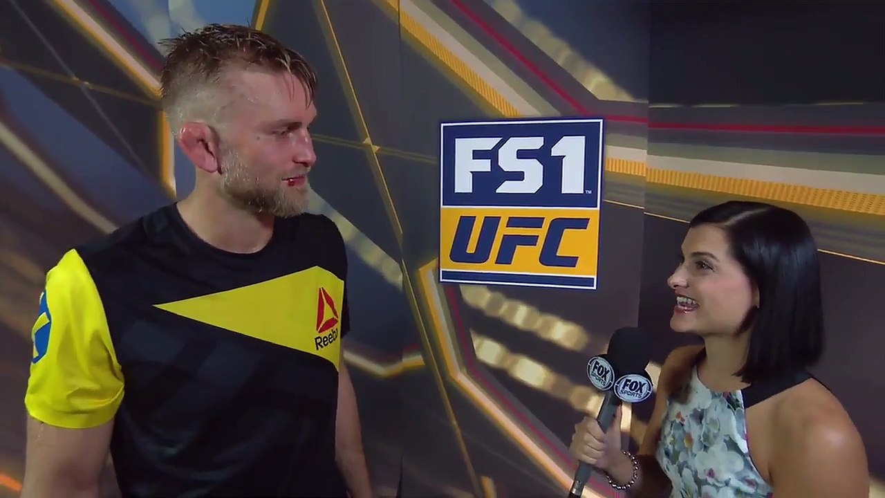 Alexander Gustafsson after HUGE KO win over Glover Teixeira at UFC FN 109