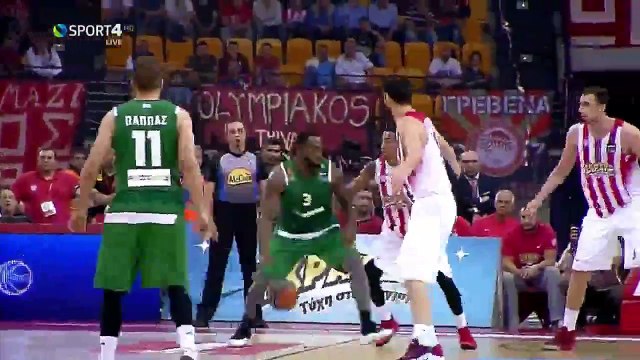 Olympiakos 63-58 Panathinaikos - Highlights - Greek Basket League 1st Final 28.05.2017