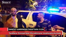 Zonguldak'ta Emniyet amiri 3'lü çektirdi taraftar coştu