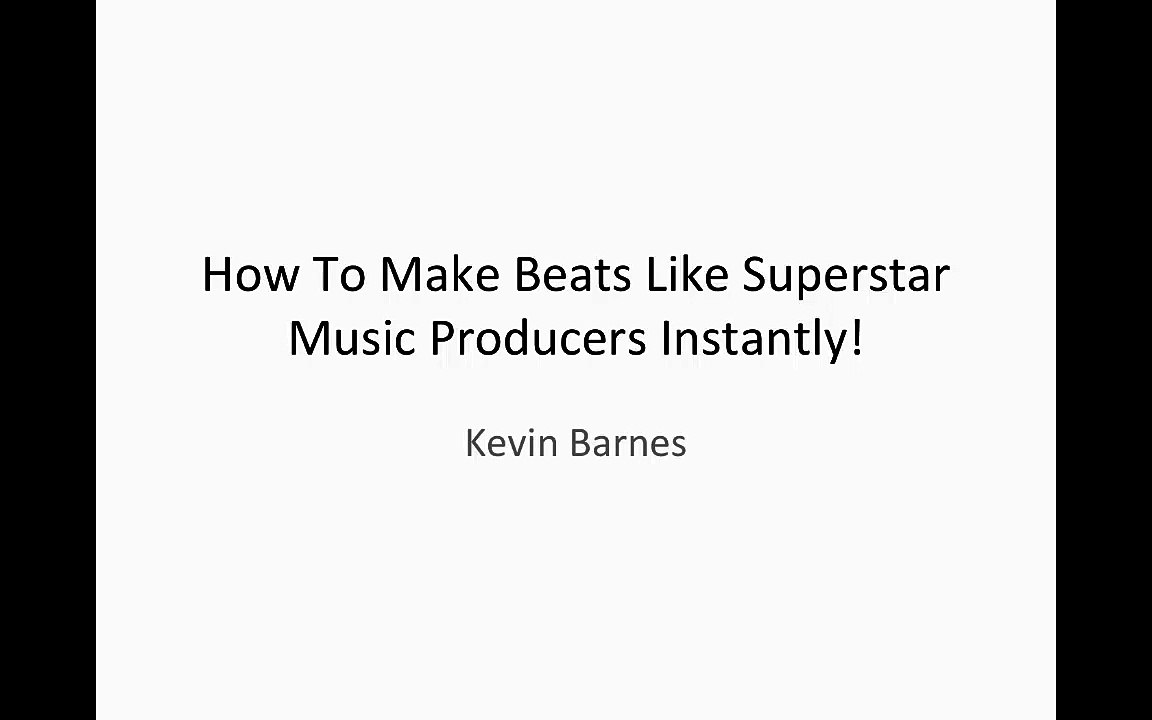 How To Make Professional Beats Like Superstars Instantly