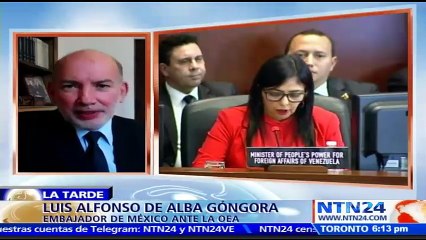 "Por la gravedad de los acontecimientos se ha decidido tener la participación directa de los ministros de Relaciones Exteriores": embajador de México ante la OEA ante reunión sobre Venezuela