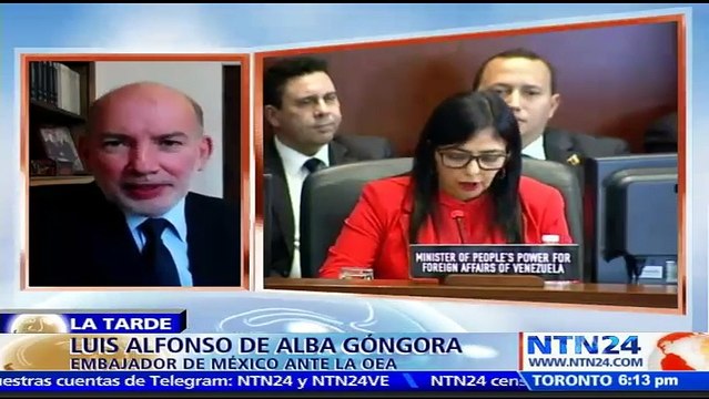 Por la gravedad de los acontecimientos se ha decidido tener la participación directa de los ministros de Relaciones Exteriores : embajador de México ante la OEA ante reunión sobre Venezuela