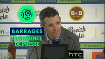 Conférence de presse fc lorient - paris saint-germain (1-2) : bernard  casoni (fcl) - unai emery (paris) ligue 1 / 2016-17
