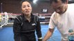 rachel donaire killing the mitts says ronda rousey is an easy fight EsNews Boxing