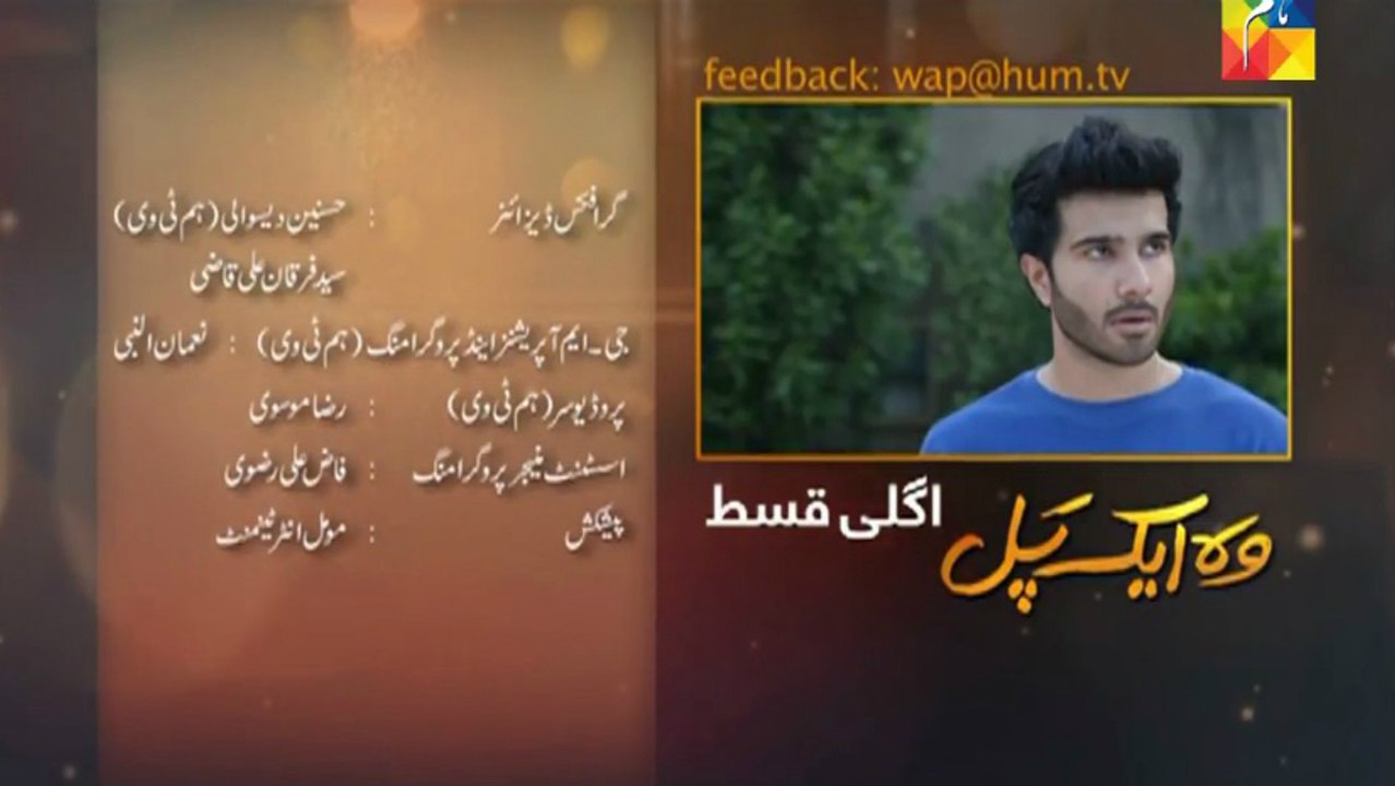 Woh Aik Pal Episode 13 Promo on Hum Tv