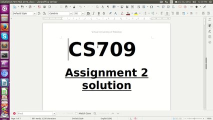 cs709 fall 2016 assignment no 2 solution guideline