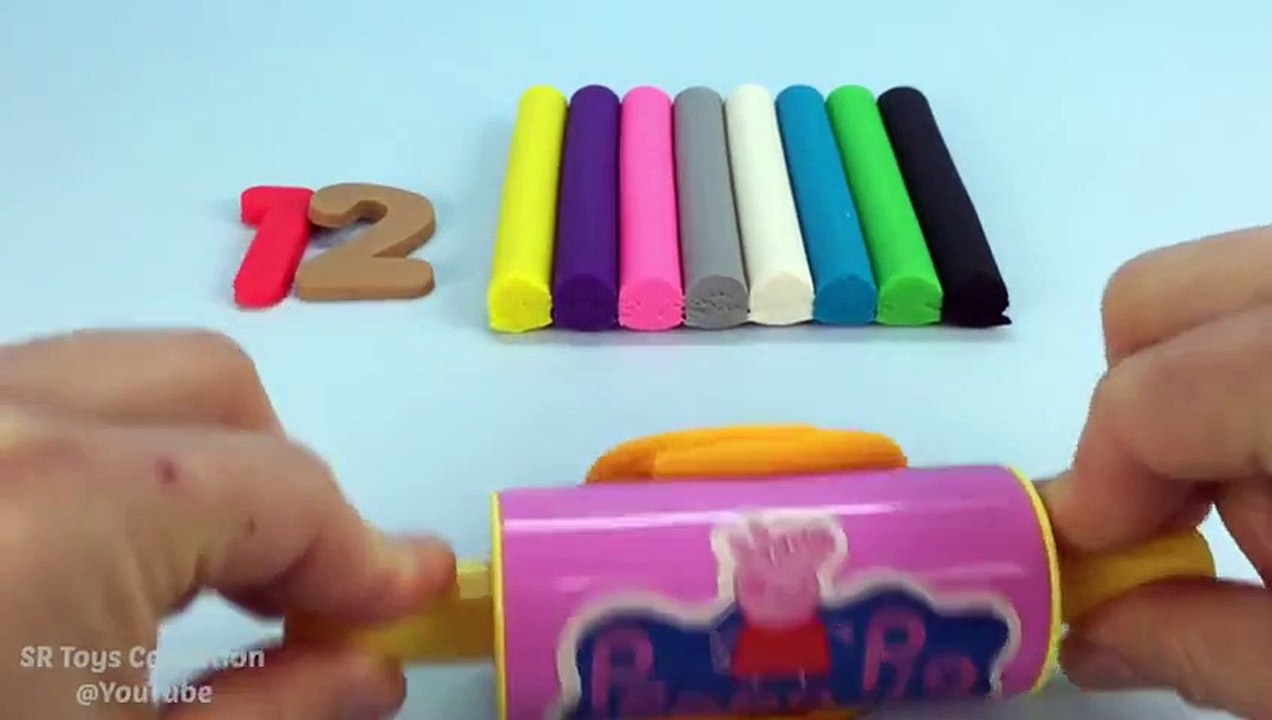 Learn to Count Numbers 1 to 10 and Colours with Play Doh Modelling Clay Fun and Creative for Kids