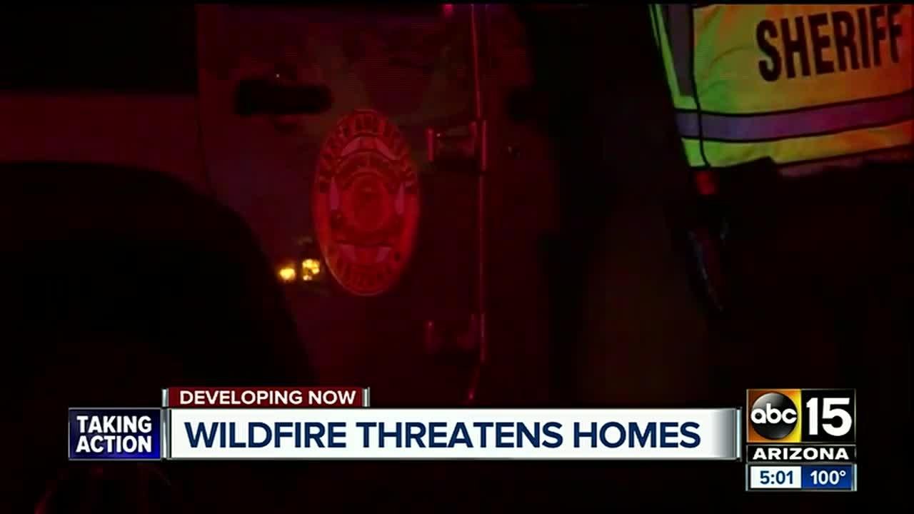 Several buildings destroyed in Black Canyon City brush fire video Dailymotion