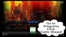 How to update Celtic Kodi using the Celtic Wizard