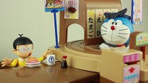 Doraemon Rika-chan round and round rotation sushi toy video