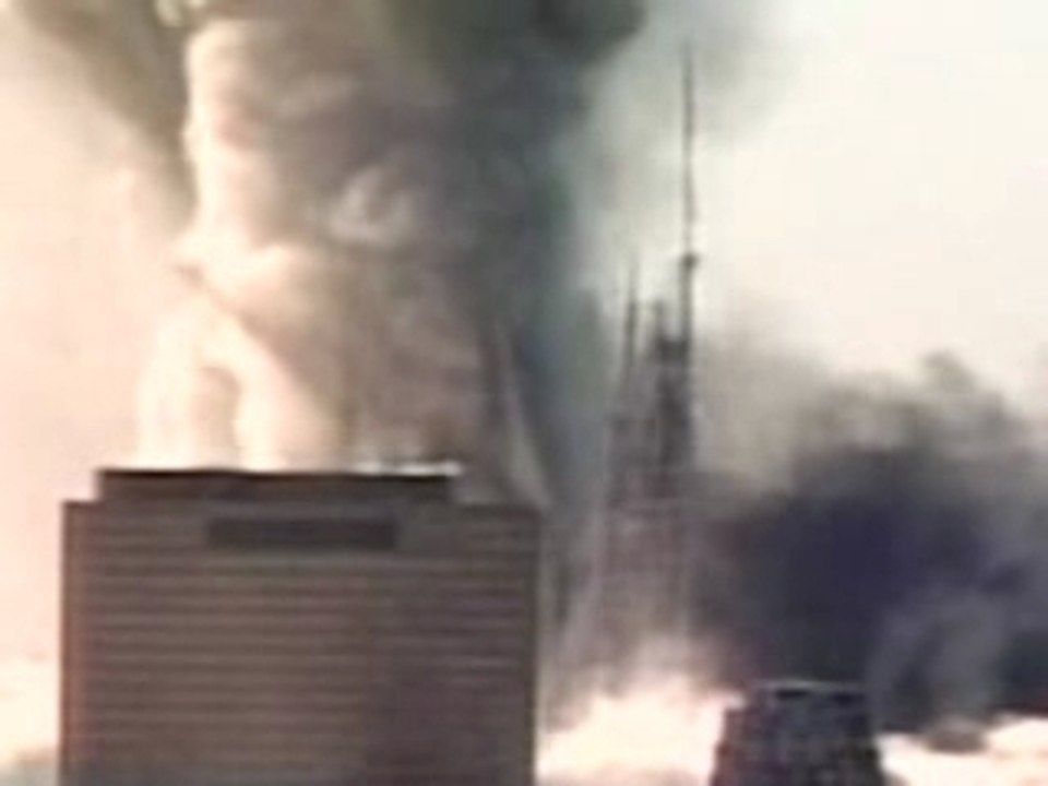 North Tower steel core ablating into dust
