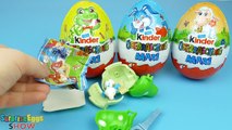 4 MAXI SMURFS Kinder Surprise Eggs :D Smurfs: The Lost Village :D