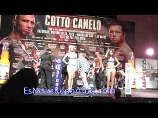 Weight in Cotto / Canelo undercard - EsNews Boxing
