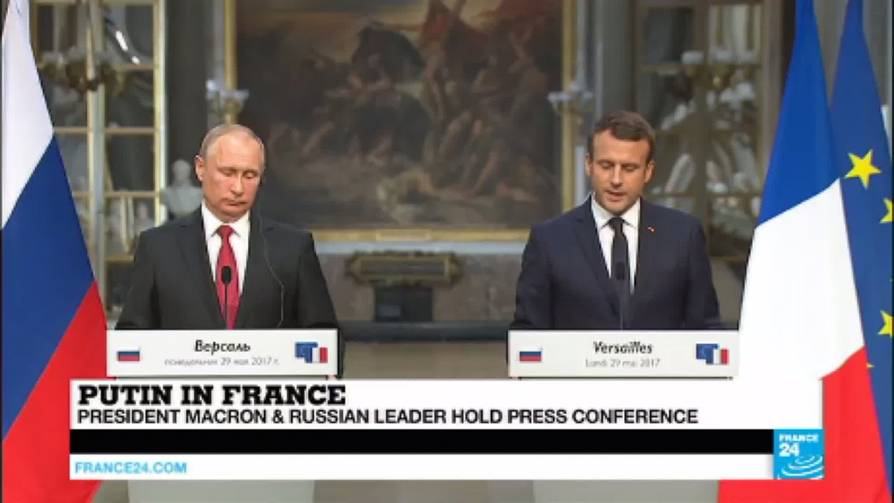 Macron in Versailles: Ukraine conflict must be de-escalated