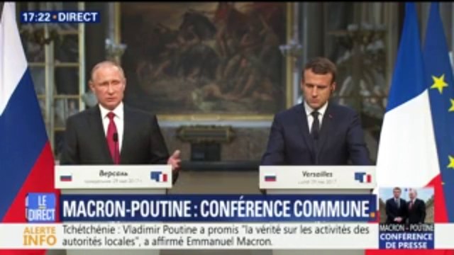 Poutine avec Macron à Versailles: Ce qui est le plus important, c'est la lutte contre le terrorisme